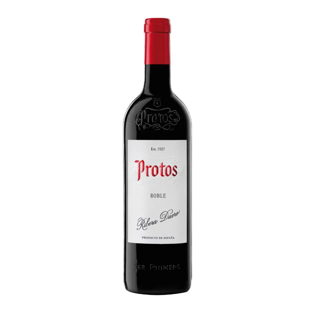 Botella de Vino Protos Roble